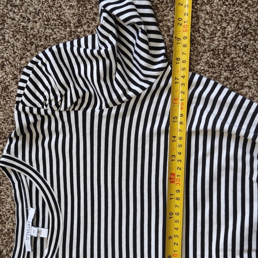 Derek Lam IO Crosby Nyla Puff Sleeve striped Cotton mini dress Size SM - Picture 11 of 16